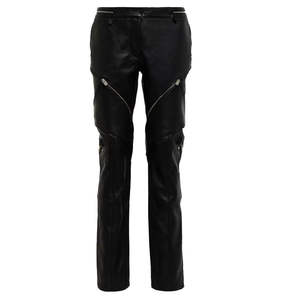 Pantalones de Cuero para Mujer, Invierno, Frente Plano, Acabado Suave, Ajuste Cómodo, Impermeables y Transpirables para Uso Diario Informal - Product Image 1
