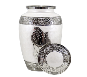 Urna de cremación para adultos con acabado de textura de madera clásica de diseño impresionante de tendencia superior para cenizas funerarias para hombres y mujeres - Product Image 2