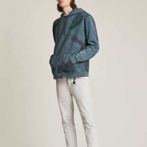 Sweat à capuche pour homme en molleton épais délavé à l'acide, personnalisable, vente en gros, prix d'usine, prêt à expédier - Product Image 2