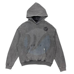 เสื้อมีฮู้ดผู้ชายผ้าฝ้าย100% เสื้อแอซิดแบบธรรมดาเสื้อผ้าฤดูหนาว - Product Image 1