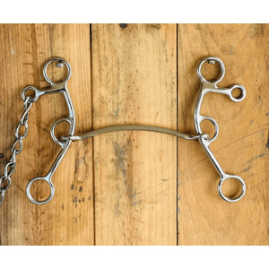 Mors carrés professionnels en acier inoxydable à longue tige, polis et lisses, pour l'équitation et l'équipement équestre - Product Image 2
