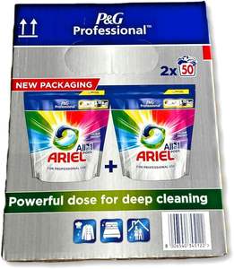 Cápsulas de detergente líquido Ariel Professional Todo en Uno Regular 2x50 cápsulas (Paquete de 2) 100 lavados - Product Image 4