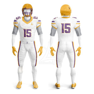 Uniforme de football américain fabriqué au Pakistan, meilleur prix 2025, respirant, manches courtes, vêtements de sport d'été, 100% polyester, personnalisable - Product Image 1