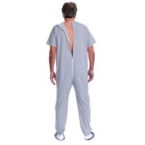 ชุดจั๊มสูทแบบสวมใส่สบายพร้อมแขนยาวและกางเกงขายาว ผลิตจากผ้าฝ้ายและโพลีเอสเตอร์ 9008/3 แผ่นรองนอนแบบใช้แล้วทิ้งพร้อมแถบปิดด้านหลัง - Product Image 6