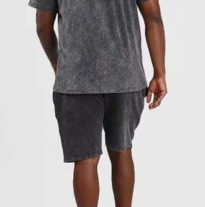 Top Selling Lightweight & Comfortable Street <b>Men</b> Acid Wash <b>Shorts</b> High Quality 100% Cotton <b>Men</b> Acid Washed <b>Short</b> - Product Image 2