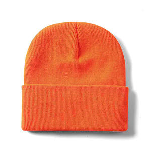 OEM Bonnet chaud personnalisé de couleur unie pour filles avec bonnet décontracté d'automne pour les sports d'hiver Bonnets tricotés unis - Product Image 2