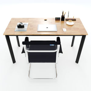 Concept HBOV003 Bureau ovale au design minimaliste 140x60cm, assemblage requis - Product Image 4