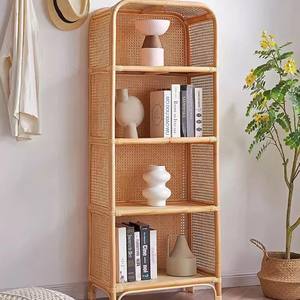 Bibliothèque en rotin faite à la main mobilier d'intérieur en rotin pour la décoration du salon fabriqué au Vietnam - Product Image 1