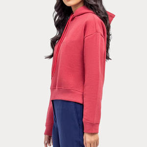 Sudadera con Capucha Extra Grande Personalizada con Cremallera para Mujer, Transpirable, de Algodón, Poliéster y Felpa, Ropa de Estar en Casa, Bordada, Forrada, Súper Suave - Product Image 5