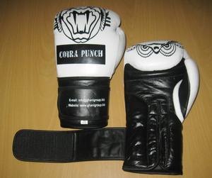 GAF Professional White Golden Boxing Championship Guantes de boxeo con cordones de cuero real para adultos Guantes de caja Logotipo personalizado - Product Image 6