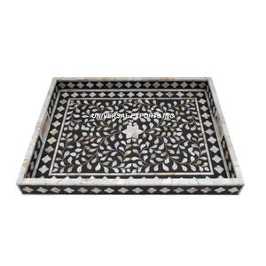 Designer Round Wooden <b>Serving</b> Tray Nice Quality Handmade Chocolate Tray Classic Stylish Fancy Wooden <b>Platter</b> Elegant Decorative - Product Image 4