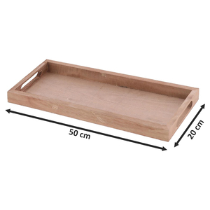 ชุดถาดไม้ธรรมชาติ2ชิ้นสำหรับตกแต่งโต๊ะแบบเรียบง่ายชุดทำด้วยมือเป็นมิตรกับสิ่งแวดล้อม - Product Image 2