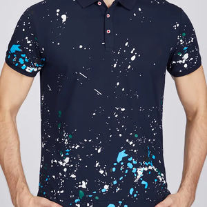 Polo impreso para hombre, manga corta, producto de la mejor calidad, transpirable, hecho a mano, material de tacto suave, polos para hombre - Product Image 3