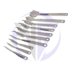 Juego de retractores ortopédicos Hohmann, Kit de instrumentos quirúrgicos manuales de acero inoxidable, elevadores de palanca ósea para uso de retracción ósea - Product Image 2