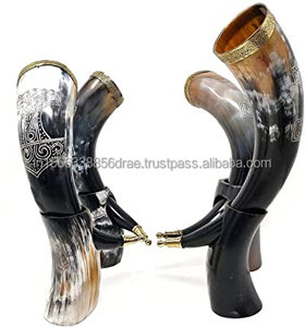 Chope à bière nordique jetable écologique Viking 500 ml, qualité supérieure, qualité alimentaire, gobelet froid pour les fêtes et le cornet à boire - Product Image 2