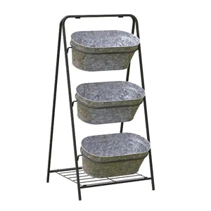 Stylish <b>Hanging</b> Tin planter Metal <b>Hanging</b> Planter Metal Planter <b>Hanging</b> Galvanized Metal Vertical <b>Garden</b> Wall Mounted - Product Image 6