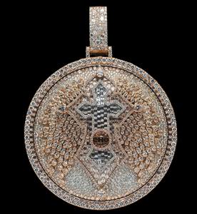 Collar con Colgante de Letra Personalizado con Certificación IGI, Joyería Infantil, Estilo Hip Hop, con Cadena de Eslabones, Diamante Moissanite VVS, Fiesta, Gemas RB - Product Image 3