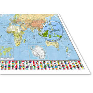 Affiche géante de la carte du monde 140x100cm, techniques d'impression offset pour une image de haute qualité - Product Image 4