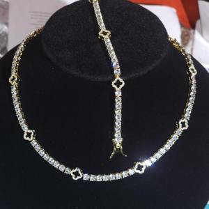 Collar de Cadena de Tenis con Diamantes de Moissanita Redondos Incoloros en Plata 925, Estilo Hip Hop, para Hombre, Mayorista de Joyería - Product Image 5