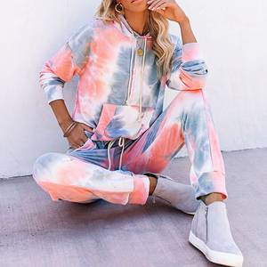 Haute qualité femmes survêtements pour Jogging décontracté femmes Sexy survêtement col rond femmes 2 pièces survêtement ensemble - Product Image 6