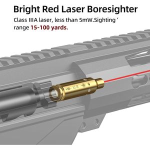 Laser de visée EZshoot 6,5 cm, laser rouge pour la chasse, avec corps en laiton et batterie incluse - Product Image 6