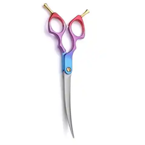 Tijeras de aseo para perros de acero inoxidable, tijeras curvas para arriba y abajo, borde afilado, animales, gatos, corte de pelo, Kit de herramientas de corte de peluquero - Product Image 3