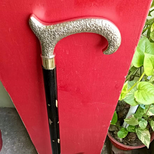 Handcrafted <b>Victorian</b> Steampunk Folding Walking Stick <b>Wooden</b> Nautical Spyglass Polished Metal Craft Antique Cane Decorative - Product Image 1