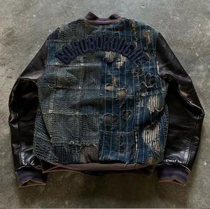 Modern <b>Quilted</b> Varsity Jacket with Stand Collar Premium Cotton Blend Adjustable Cuffs & Hem Thin <b>Thickness</b> - Product Image 3