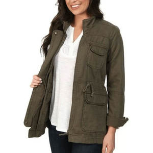 Veste cargo d'hiver pour femmes à prix de gros, imperméable, taille personnalisée, col montant, veste cargo pour femmes - Product Image 1