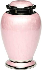 Urna Funeraria Moderna de Metal Rosa para Adultos, Capacidad de 3.4L, Hecha a Mano, Cilíndrica, con Acabado Mate y Personalización de Impresión - Product Image 6