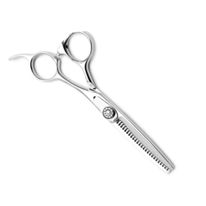 Tijeras para adelgazar el cabello, tijeras para cortar el cabello (6,7 pulgadas) con tornillo de tensión ajustable fino y paño de limpieza de 1 pieza - Product Image 3