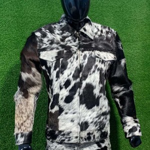 Nueva llegada de alta calidad de diseño personalizado de cuero de vaca chaqueta de invierno y pantalón para los hombres más populares de la moda de invierno - Product Image 5