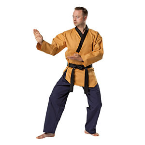 ชุดยูนิฟอร์มเทควันโดและชุดฝึกซ้อมผ้าโพลีเอสเตอร์คอตตอนคุณภาพสูง 240 กรัม สำหรับผู้ใหญ่ ชุดศิลปะการต่อสู้ที่มองเห็นได้ชัดเจน - Product Image 1