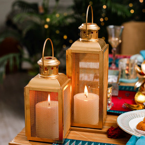 Gold <b>Unique</b> Design Lanterns Beneath the Glow of Lanterns the Lanterns That Dangle - Product Image 1
