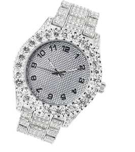 Reloj Analógico Digital de Acero Inoxidable con Diamantes de Moissanita de Lujo, Hecho a Medida, al por Mayor, con Incrustaciones de Diamantes, para Regalos a Precios Increíbles - Product Image 3