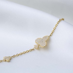 Pulsera con Dijes de Circonita Brillante con Diseño de Reina de Espadas, Joyería de Plata de Ley 925 Hecha a Mano en Turquía, Venta al por Mayor - Product Image 2