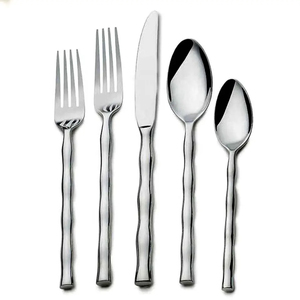 Juego de cubiertos pulidos de plata de primera calidad con diseño elegante, perfecto para uso doméstico, comedor fino y decoración de eventos - Product Image 5