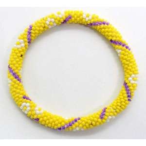 Golden hour <b>beaded</b> <b>bracelet</b> Snow drift <b>beaded</b> <b>bracelet</b> by MD Handicraft - Product Image 2