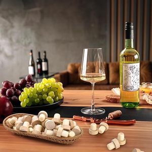 Bouchons de vin en forme de T Bouchons de liège réutilisables Bouchons de vin en bois et en caoutchouc Bouchons de bouteille d'étanchéité pour ours de vin pour bar et sites - Product Image 5