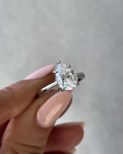 ลูกแพร์2.25กะรัตแบบเฉพาะบุคคลแหวนแต่งงานสุดหรูทำจากเม็ดเพชรสีเหลืองทอง - Product Image 4