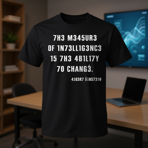 T-shirt promotionnel : Intelligence et capacité à l'adaptation mesurées - Product Image 3