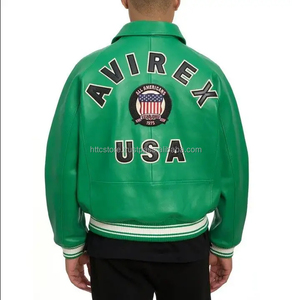 Chaqueta de Cuero y Lona para Hombre de Calidad Fantástica con Diseño Transpirable y Estampado de Letras - Product Image 4