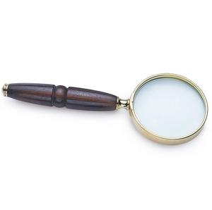 Lupa con acabado de bronce oscuro con soporte ajustable y base de madera Decoración clásica para el hogar Tarifas al por mayor Material de metal - Product Image 5