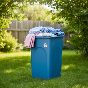 Cesto de lavandería de plástico (50Lt) PRIMAVERA Azul 70235 - Product Image 3