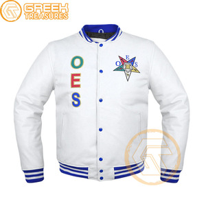 Customized Order of the Eastern <b>Star</b> Satin Embroidered Varsity <b>Jacket</b> High Quality Breathable OES Greek Apparels Women <b>Jackets</b> - Product Image 2