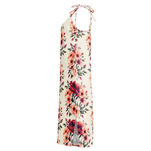 Vestido Midi de Diseñador Tallas Grandes con Cuello Cuadrado y Tirantes Transpirable Elegante ODM para Fiesta de Día Formal Estilo Imperio Dulce Color Liso Primavera - Product Image 5