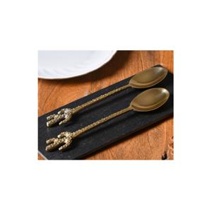 Personalización profesional al por mayor cuchara de latón con diseño personalizado cuchara de postre con pulido de espejo a precio barato - Product Image 3