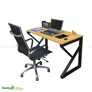 โต๊ะคอมพิวเตอร์เคแบมบูประกอบง่าย 120x60x75 ซม - Product Image 5