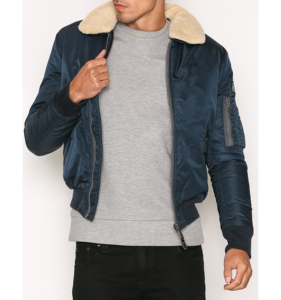 Blouson Bomber Homme Hiver 2025 Nouvelle Collection Grande Taille Imperméable avec Fermeture Éclair sur les Manches et Patchs Personnalisés – Qualité Supérieure – Vente en Gros - Product Image 1