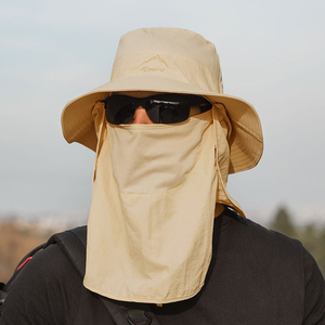 Chapeau de pêcheur coréen pour femmes hommes simple mode réversible en coton uni chapeau de seau de protection solaire portable pour les scènes de ski décontractées - Product Image 4